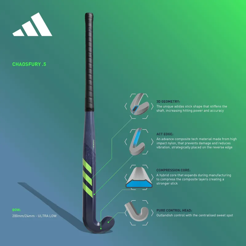 Adidas Chaosfury .5 Hockey Stick (2023/24) 4 Adidas Chaosfury .5 Hockey Stick (2023/24) - Image 2