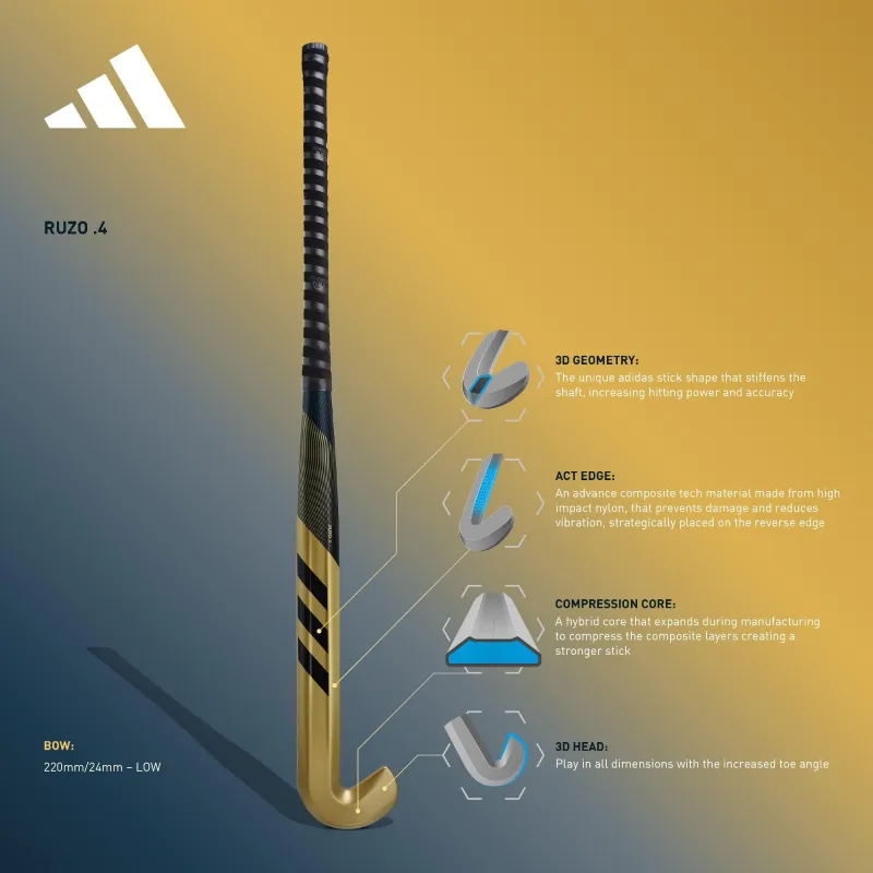 Adidas Ruzo .4 Hockey Stick (2023/24) 4 Adidas Ruzo .4 Hockey Stick (2023/24) - Image 2