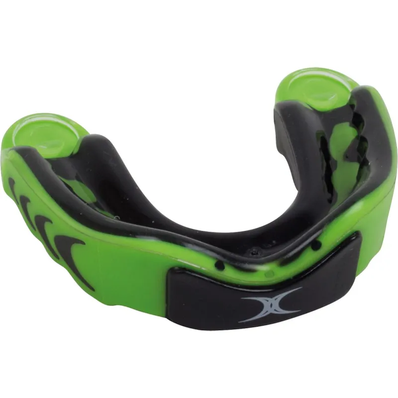 Grays Gilbert Virtuo 3DY Mouthguard - Black/Green (2023/24) 3 Grays Gilbert Virtuo 3DY Mouthguard - Black/Green (2023/24)
