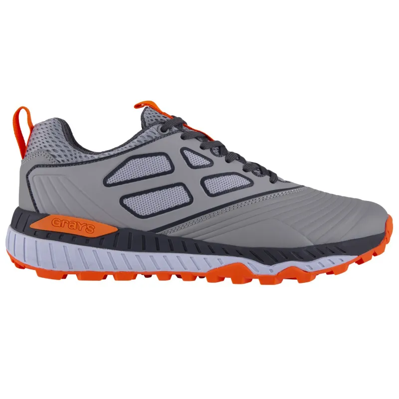 Grays Blitz Mens Hockey Shoes - Grey/Orange (2022/23) 3 Grays Blitz Mens Hockey Shoes - Grey/Orange (2022/23)