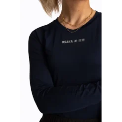 Osaka Womens Baselayer Top - Navy (2023/24) -Hockey Club Shop osaka womens baselayer top navy 2020 21 3